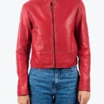 Kristin Women’s Red Leather Jackets