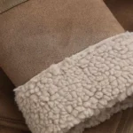 Women's Brown Shearling Leather Jacket - Image 4