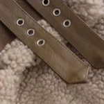 Women's Brown Shearling Leather Jacket - Image 3