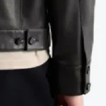 Men's Full Grain Black Leather Jacket Cuffs - Rare Jackets