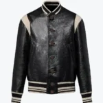 Women’s Black Leather Varsity Jacket - Rare Jackets