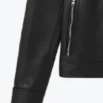 MR P Full Grain Black Leather Coach Jacket Sleeves Rare Jacket