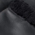 MR P Shearling Trucker Black Leather Jacket Sleeves Rare Jacket