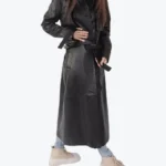 Matilda Leather Duster Coat Front - Rare Jackets