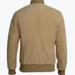 Shop The Men Camel Brown Classic Suede Jacket