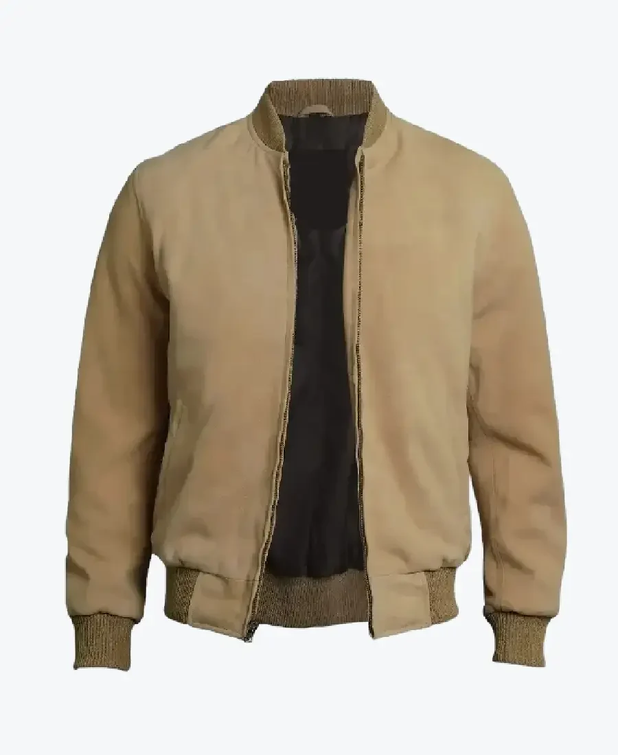 Men Camel Brown Classic Suede Jacket