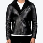 Men’s Aviator Black Biker Jacket