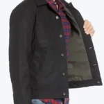 Mens Black Cotton Cruise Jacket Side - Rare Jackets