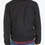 Mens Black Cotton Cruise Jacket back - Rare Jackets