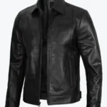 Men’s Black Harrington Leather Jackets Rare Jacket