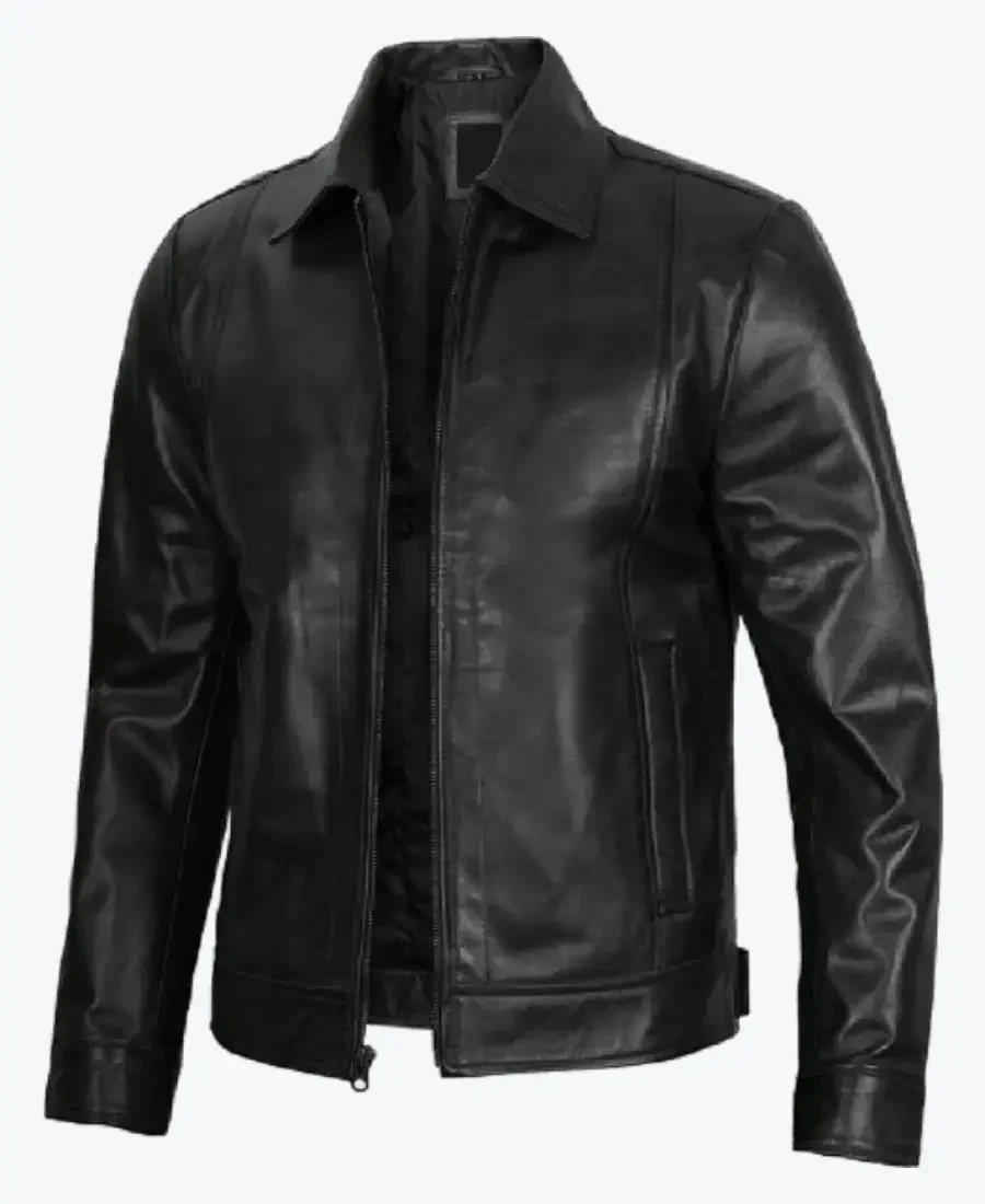 Men’s Black Harrington Leather Jackets Rare Jacket