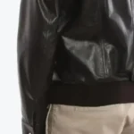 Mens Black Leather Jacket Sleeves Rare Jacket