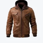 Men’s Brown Hooded Jackets Rare Jacket