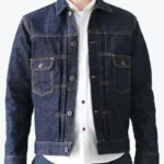Men’s Buttoned Japanese Jean Jacket Front - Rare Jackets