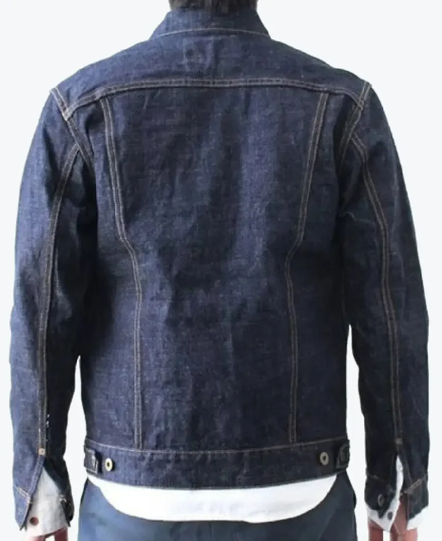 Men’s Buttoned Japanese Jean Jacket back - Rare Jackets