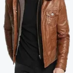 Men’s Casual Brown Leather Jackets Rare Jacket