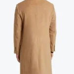 Men's Classic Beige Wool Trench Coat back - Rare Jackets