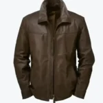 Men’s Cowhide Dark Brown Jacket Rare Jacket