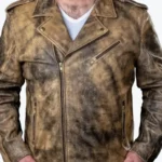 Men’s Cowhide Motorcycle Classic Style Leather Jackets Rare Jacket
