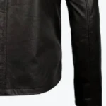 Mens Dark Brown Cowhide Leather Jacket Sleeves Rare Jacket