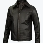 Mens Dark Brown Cowhide Leather Jackets Rare Jacket