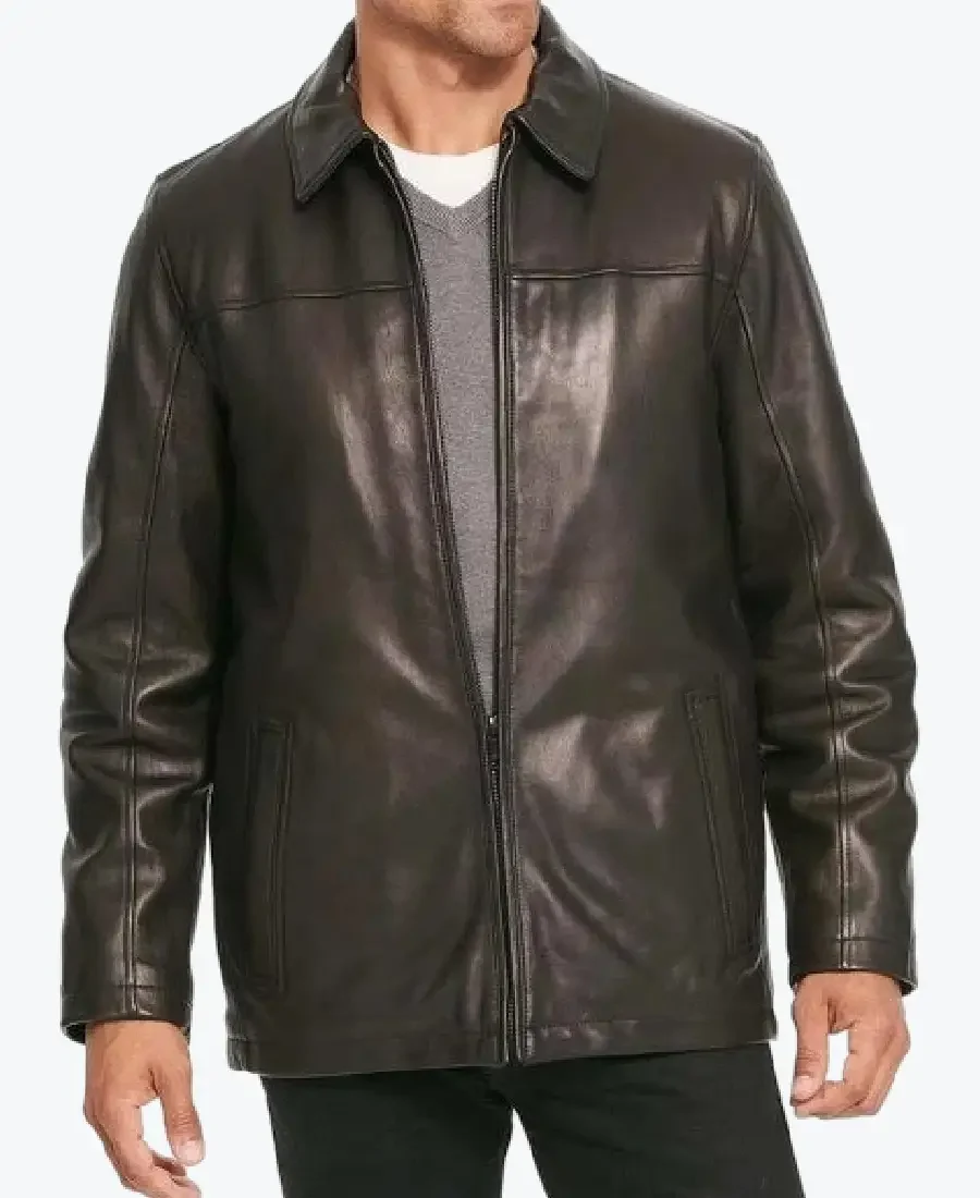 Men's Dark Brown Faux Leather Jackets Rare Jacket
