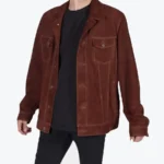 Men's Edwardo Brown Suede Leather Jacket - Rare Jackets