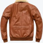 Men’s Flight Leather Bomber Jacket Back - Rare Jackets