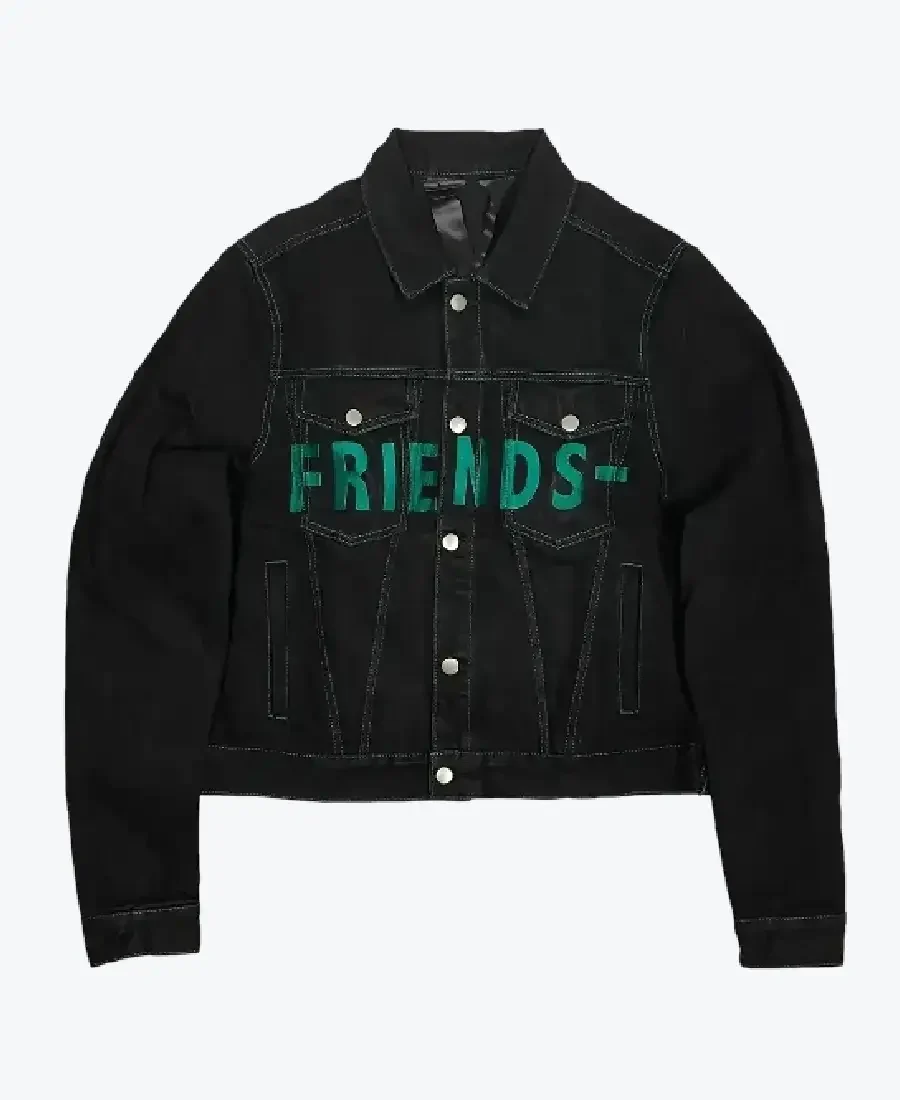 Men's Friend Black Denim Jacket