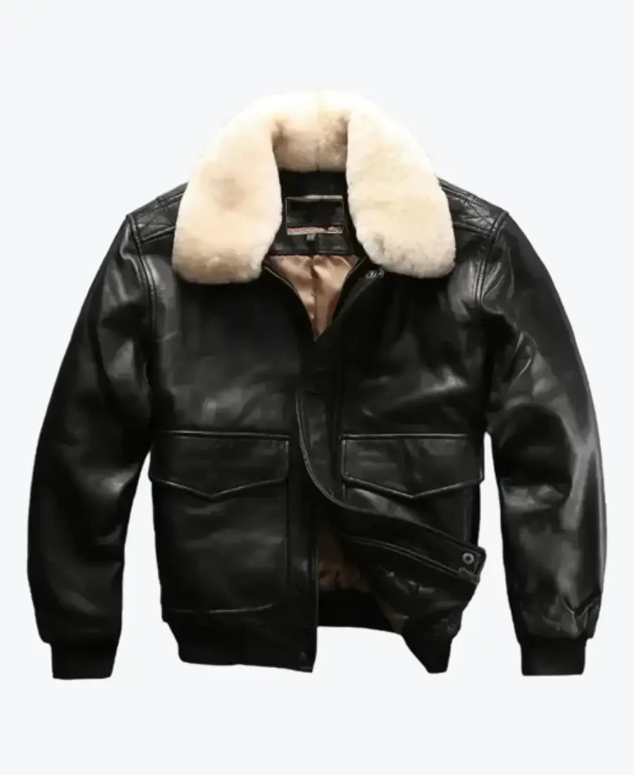 Men’s G-1 Air Force Sheepskin Bomber Jacket Front