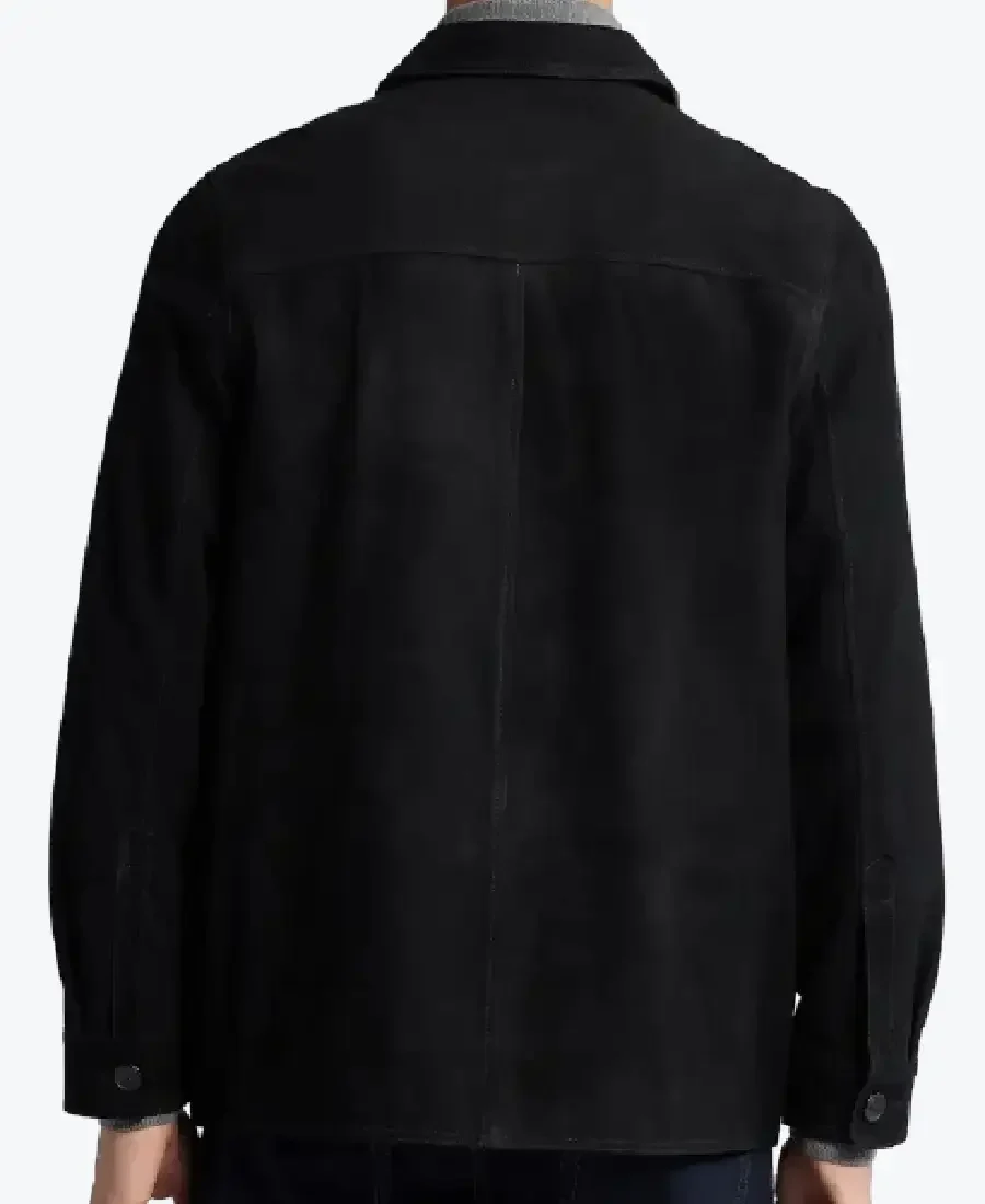 Men’s Kingsley Felt shirt Suede Jacket Back - Rare Jackets
