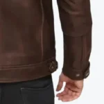 Men’s Lambskin Chocolate Brown Biker Leather Jacket Sleeves Rare Jacket