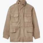 Men's Light Brown Traveller Suede Leather Jacket