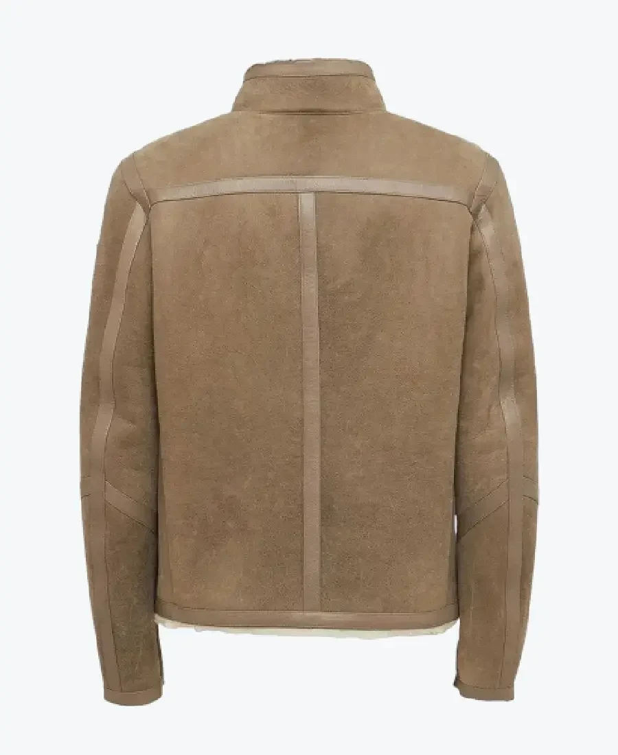 Men’s Madtom Brown Suede Leather Jacket Back - Rare Jackets