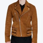 Men’s Moto Suede Leather Biker Jackets Rare Jacket