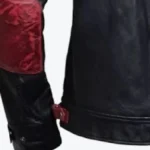 Mens Quilted Black And Maroon Jacket Sleeves Rare Jacket