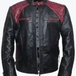 Mens Quilted Black And Maroon Jackets Rare Jacket