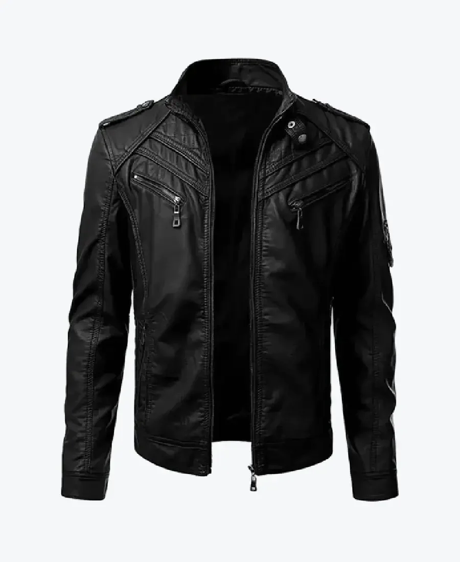 Men's Retro Black Leather Jackets Rare Jacket
