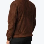 Men’s Shane Bomber Suede Jacket Back (1) - Rare Jackets