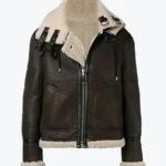 Men’s Vintage Brown B-6 Bomber Leather Jacket Fronts