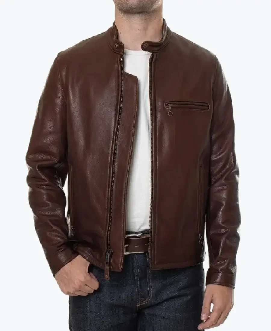 Men’s Vintage Dark Brown Leather Jackets Rare Jacket