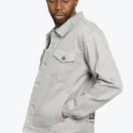 Mens World Tour City Patch Denim Jacket Side - Rare Jackets