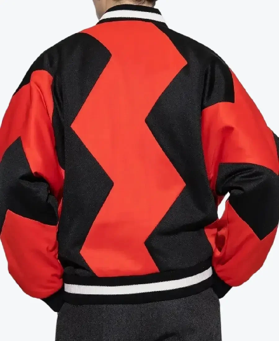 Men’s Zig Zag Bomber Jacket Back - Rare Jackets