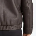 Miller Men’s Brown B-3 Bomber Leather Jacket Sleeves Rare Jacket