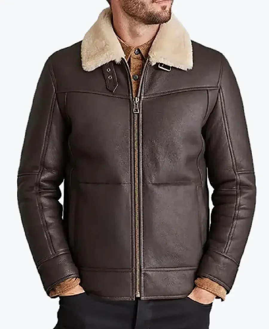 Miller Men’s Brown B-3 Bomber Leather Jackets Rare Jacket