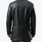 Murphy Men's Real Lambskin Black Leather Car Coat Back - Rare Jackets
