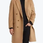 Men's Classic Beige Wool Trench Coat Front - Rare Jackets