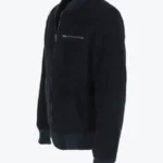 Noah Mens Navy Blue Suede Bomber Jacket Side (1) - Rare Jackets