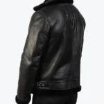 Orban Men’s Black B-3 Bomber Leather Jacket Back\ - Rare Jackets