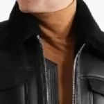 Parker Leather Trucker Jacket Collar Rare Jacket